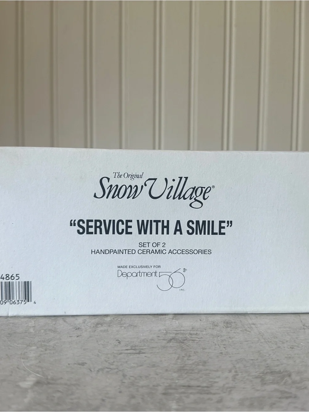 Dept 56 Service With A Smile NEW Set Of 2 Snow Village Accessory Vehicle #54865